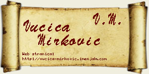 Vučica Mirković vizit kartica
